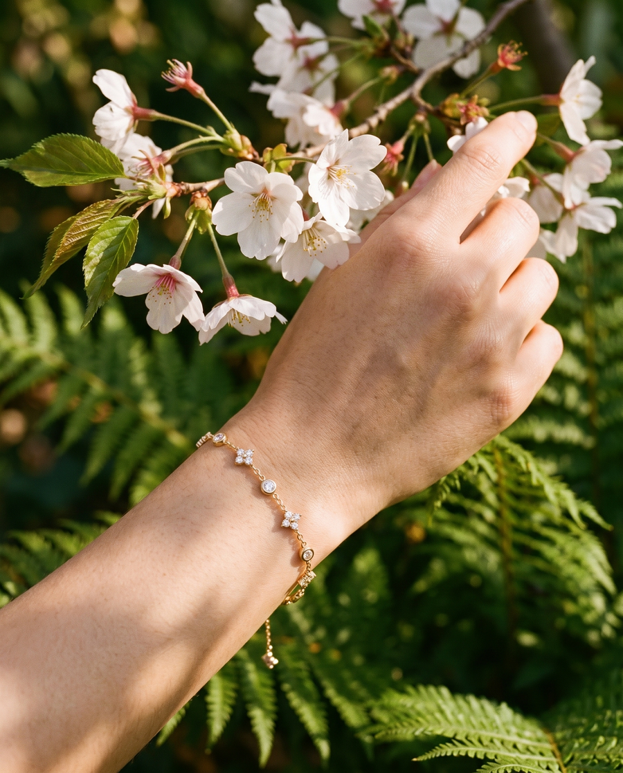Armbänder Kollektion von VÉORA – 925 Sterling Silber, 18K vergoldet