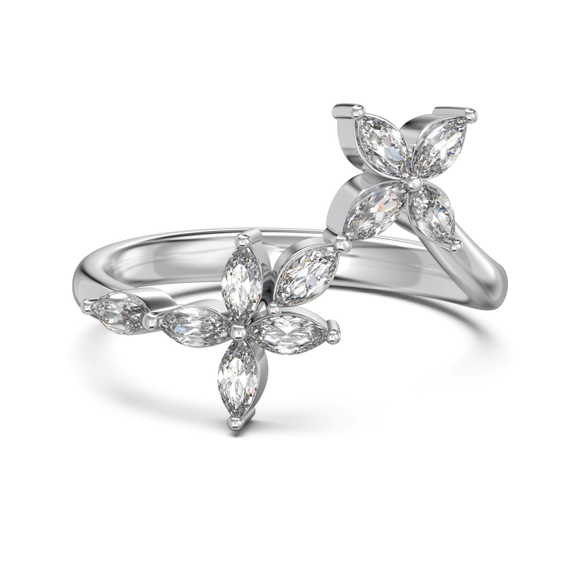 Jumelle Ring von VÉORA – luxuriöser Schmuck aus 925 Silber