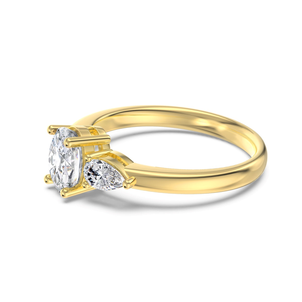 Étoile Claire Halskette von VÉORA – luxuriöser Schmuck aus 925 Silber mit 18K Vergoldung – Kollektion Fleur de Lumière Mid Summer 25 – seitlich fotografiert auf hellem Untergrund.