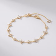 Éclat de Fleur Armband von VÉORA – 925 Sterling Silber, 18K vergoldet – Ansicht 4