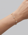 Fleur Mini Armband von VÉORA – 925 Sterling Silber, 18K vergoldet – Ansicht 1