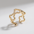 Jardin Doré Ring von VÉORA – 925 Sterling Silber, 18K vergoldet – Ansicht 1