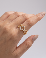 Jardin Doré Ring von VÉORA – 925 Sterling Silber, 18K vergoldet – Ansicht 2