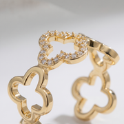 Jardin Doré Ring von VÉORA – 925 Sterling Silber, 18K vergoldet – Ansicht 3