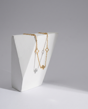 Linéa Halskette von VÉORA – 925 Sterling Silber, 18K vergoldet, minimalistisch – Ansicht 1