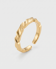 Onde Ring von VÉORA – 925 Sterling Silber, 18K vergoldet – Ansicht 2