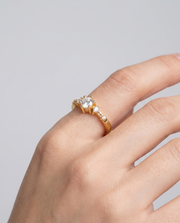 Soleia Ring von VÉORA – 925 Sterling Silber, 18K vergoldet – Ansicht 2